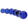 CHRYSTALINO Gode en verre Planets Bleu 18 x 4.3 cm